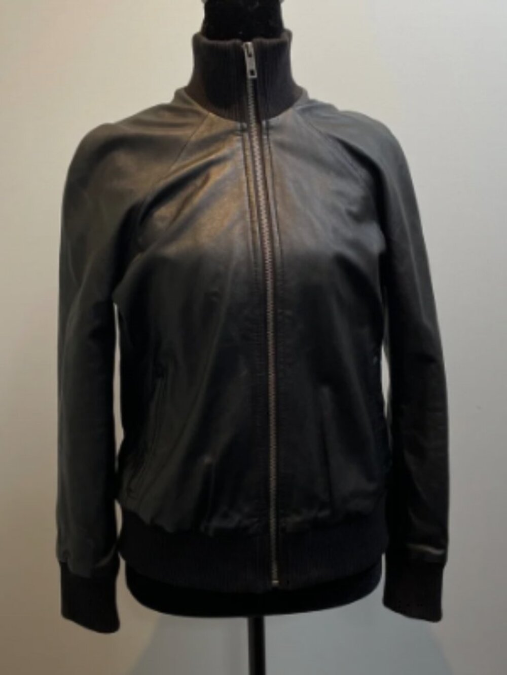 Brett Gold Lamb Leather Jacket